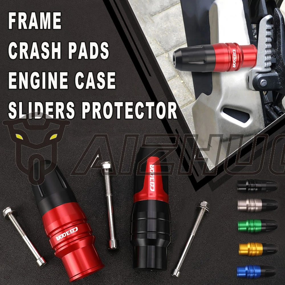 

2025 2024 Frame Exhaust Sliders Anti Crash Pad Protector Falling Protection For HONDA CB 300R CB300R NEO SPORTS CAFE 2018-2023