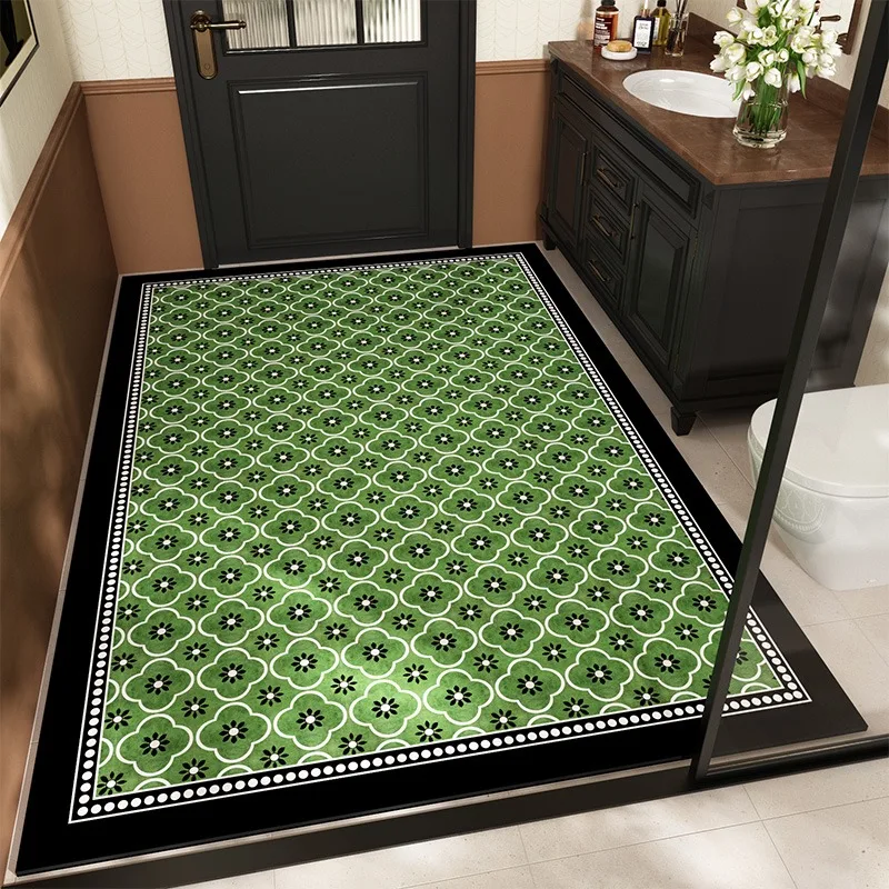

Bathroom Rug Absorbent Floor Mat Pvc Soft Diatom Mud Non-slip Bath Carpet Home Toilet Entrance Doormat Washroom Area Rugs 욕실 카펫