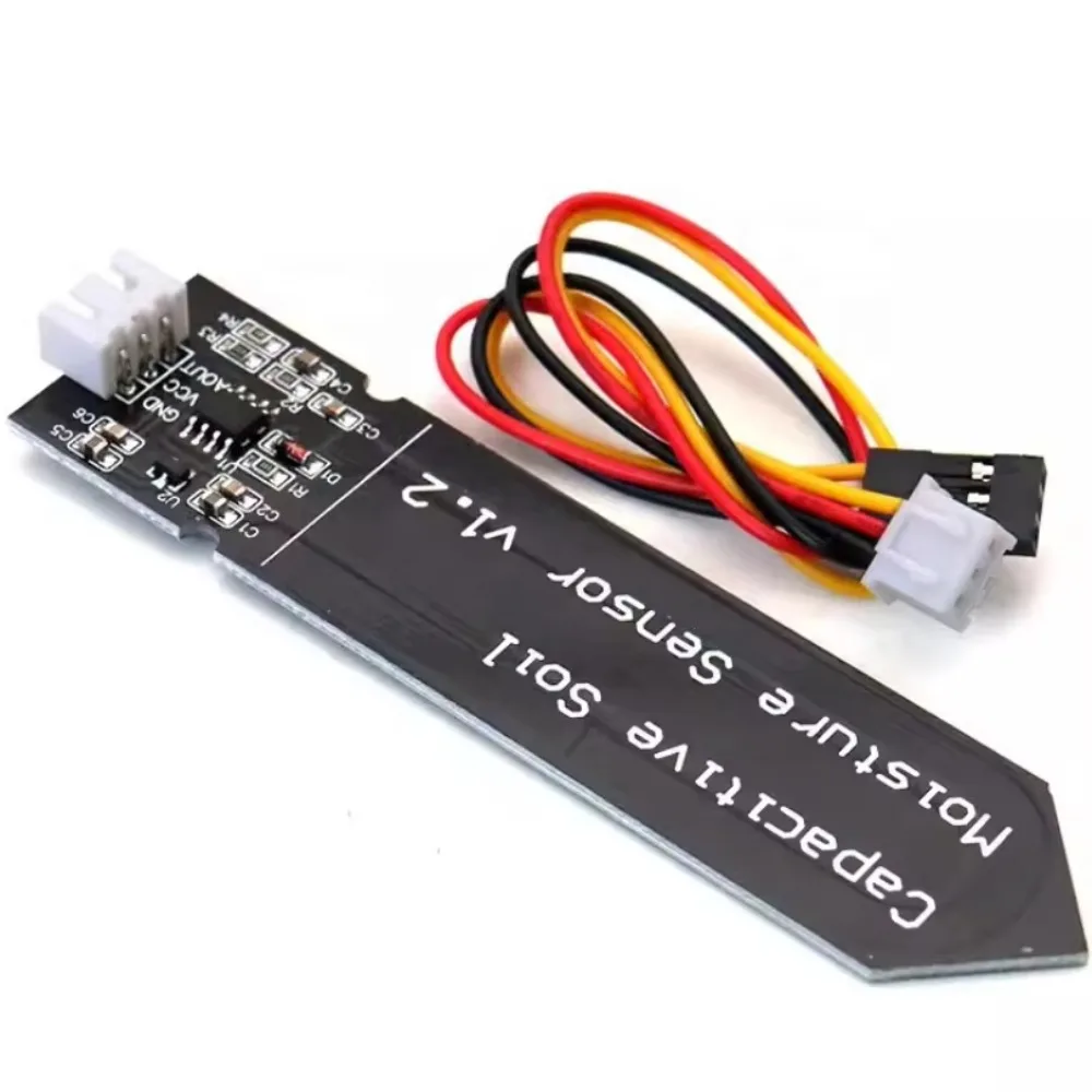 10 sensores capacitivos de umidade do solo, não facilmente corrodada, linha de transmissão de trabalho de ampla tensão