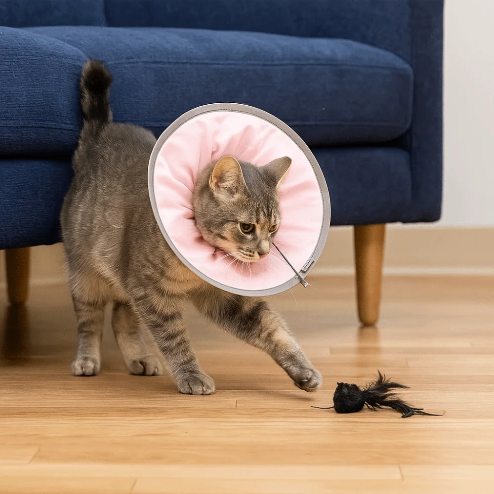 

Anti-licking Pet Elizabethan Collar Anti Biting Adjustable Pet Grooming Collar Soft Waterproof Cat Recovery Collar Neck Recovery