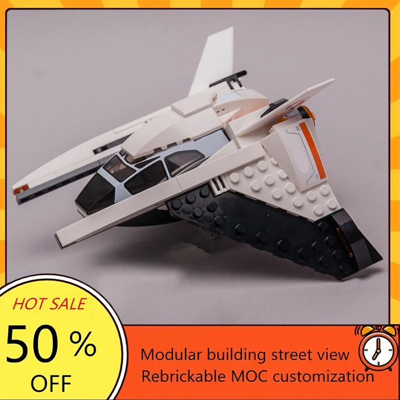 

Набор из 181 детали: Популярная модель истребителя из фильма «Звездные войны», конструктор MOC, модульная технология, подарок на праздник, игрушка для сборки для детей