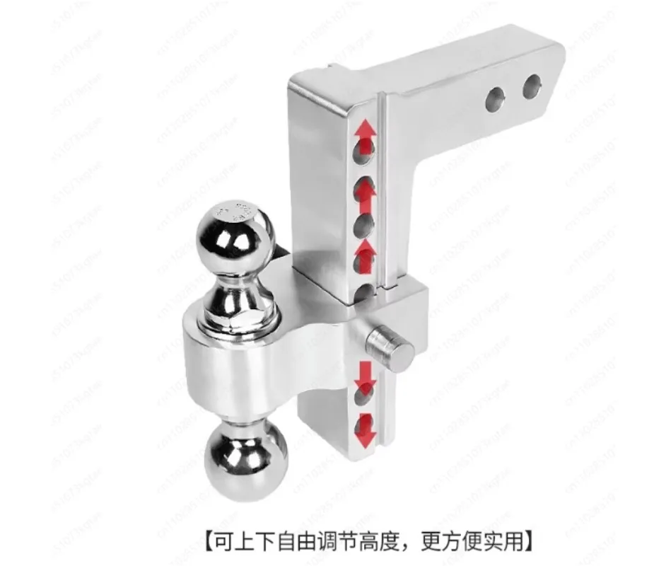 6 inch 2 with anti-theft lock aluminum alloy square mouth adjustable trailer arm decorative car tow hook