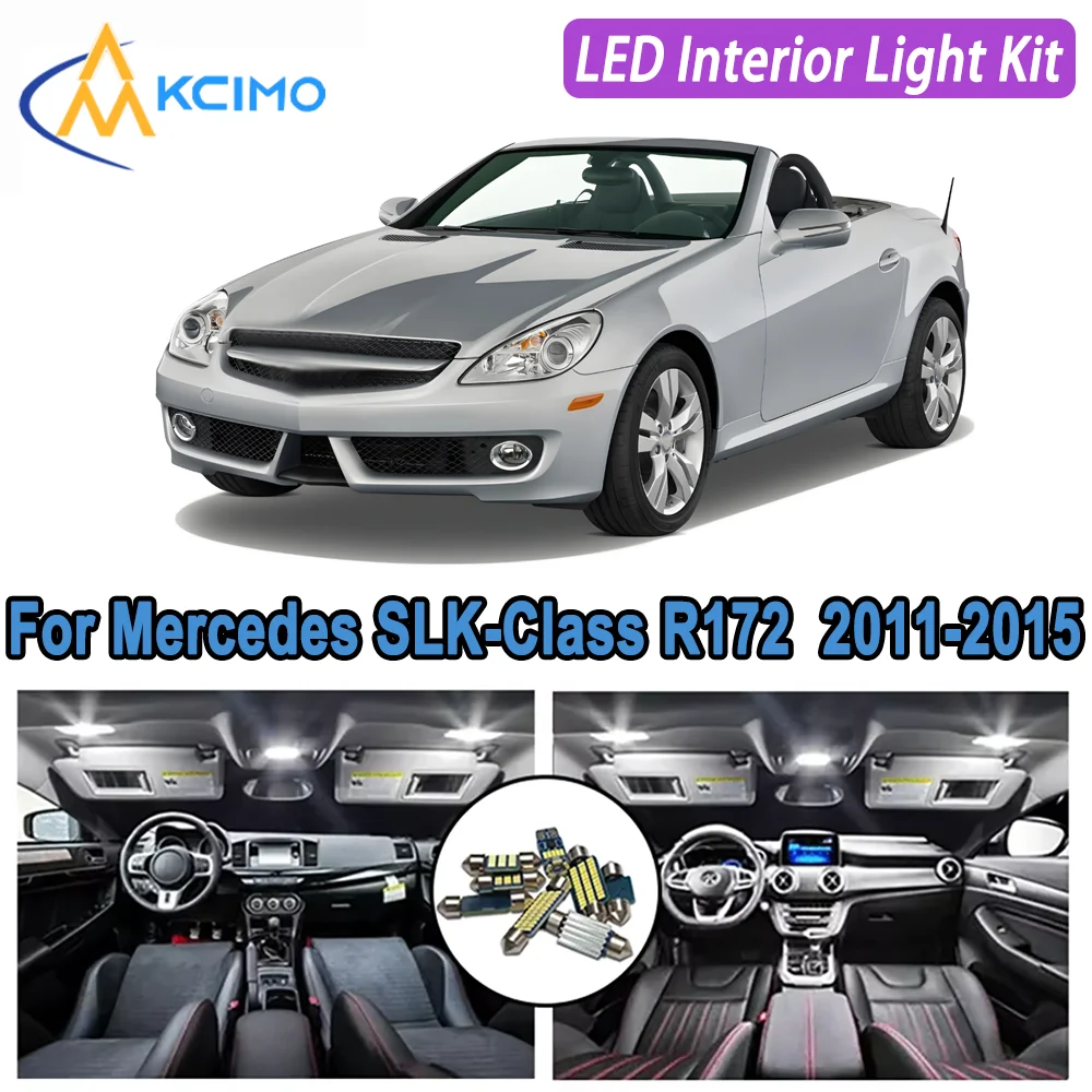 

Kcimo LED For Mercedes SLK-Class R172 (2011-2015) Premium Bright LED Interior Dome Map Trunk Light Kit Car Led Lamps Car LED