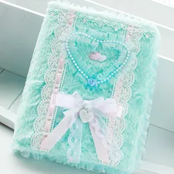 Plush Lace Kpop Photocard Binder A5 Sweet Bow Pearls Heart Bow Girl Gift Cards Collect Album Holder Large Capacity  Replaceable