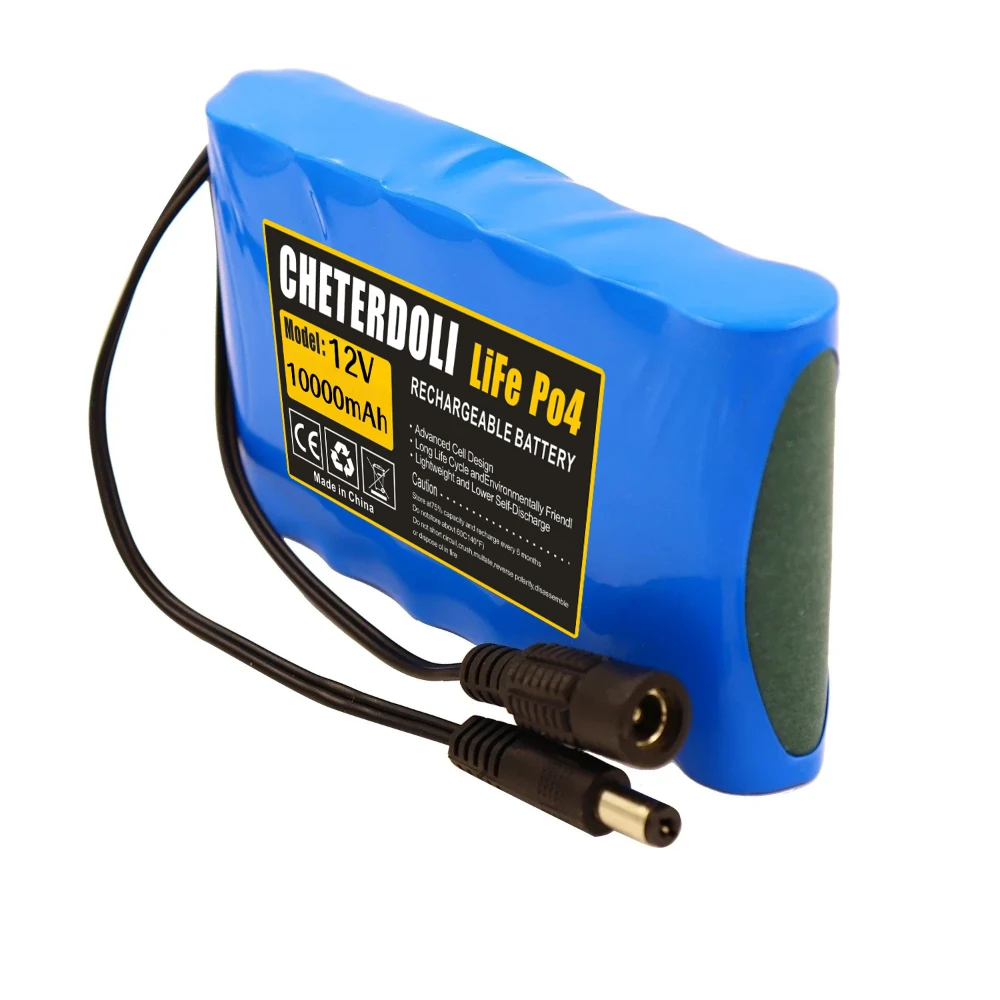 

12V 10000mAh 32700 LiFePO4 Battery Pack 12.8V 4S1P built-in BMS for 12V Equipment Solar Electric Toy Power Supply.