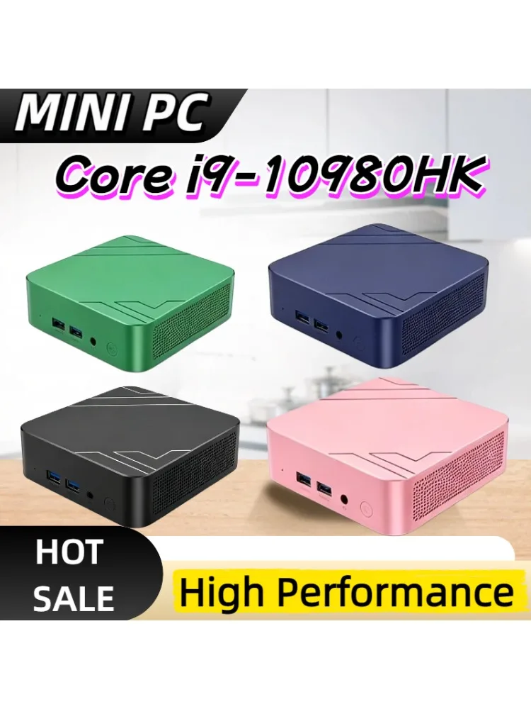 Hochleistungs-Mini-PC Intel Core I9-10980HK 16GB RAM 1TB/2TB SSD Kompakter Desktop für tägliche Studien, Büroarbeit & reibungsloses leichtes Gaming.