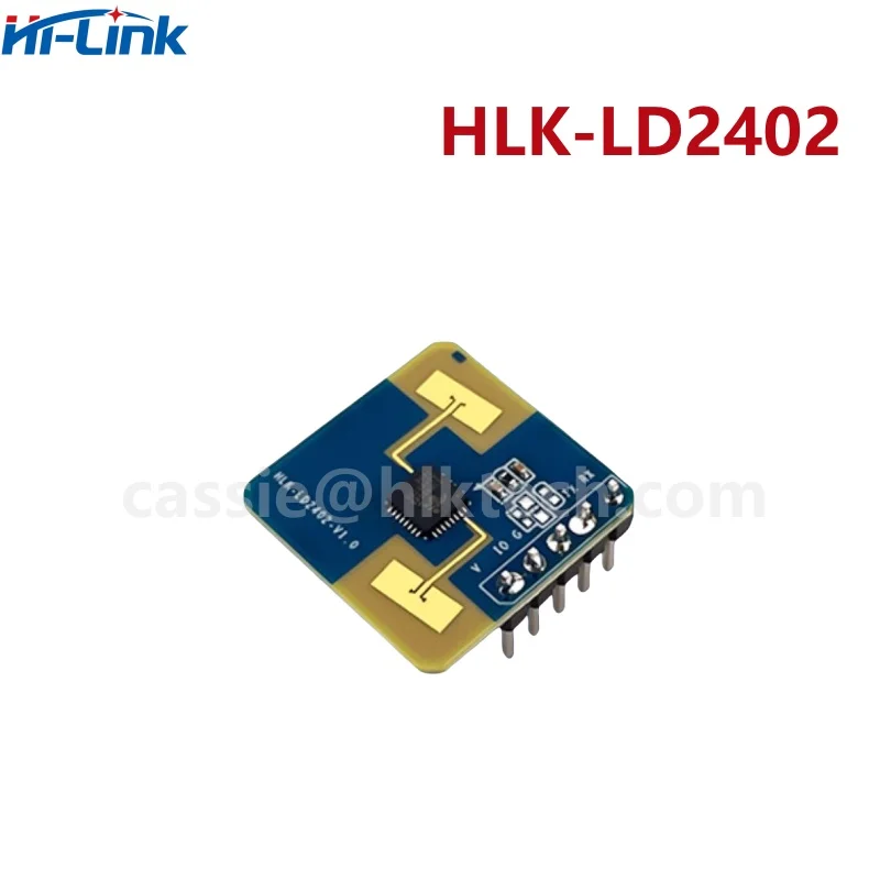 Hi-Link HLK-LD2402 정적 인체 존재 감지, AIoT 밀리미터파 센서 레이더 모듈, GPIO 및 UART 인터페이스, 24G, 7m