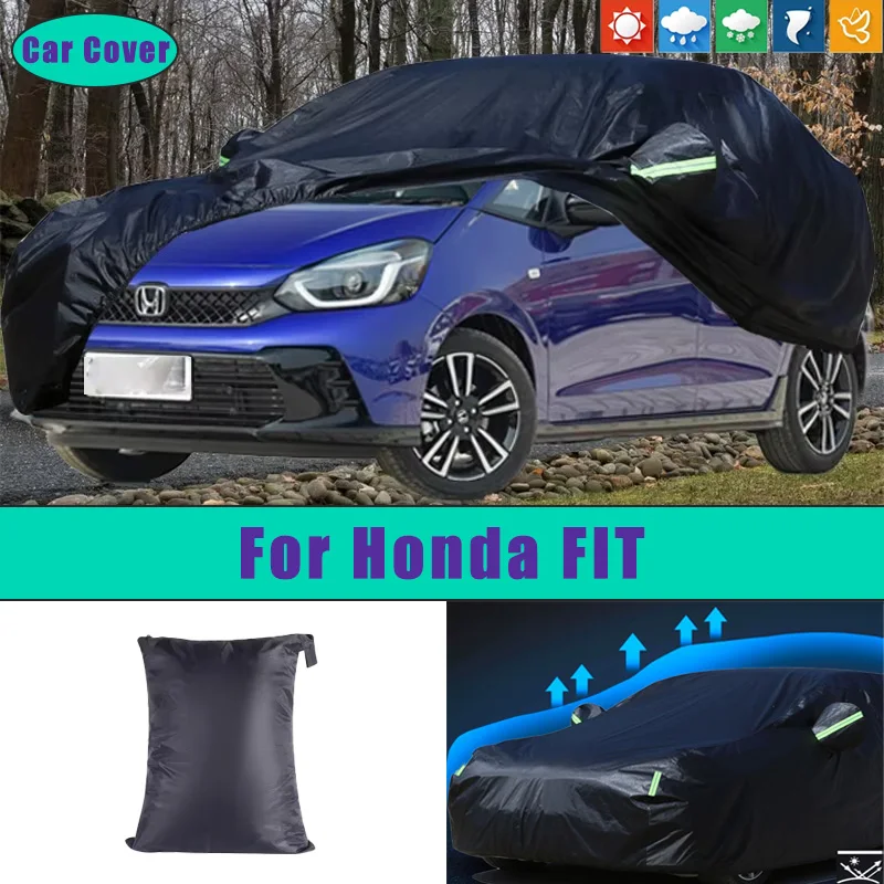 

Для Honda FIT автомобильные полные внешние чехлы уличные водонепроницаемые пылезащитные солнцезащитные дождевые снежные защитные внешние автомобильные аксессуары