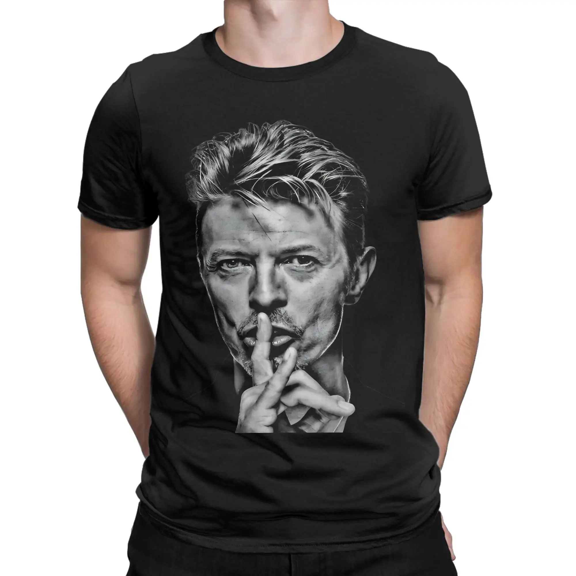 Davids Bowies T Shirt Men Cotton Creative T-Shirt Round Neck  Tee Shirt Short Sleeve Tops 4XL 5XL