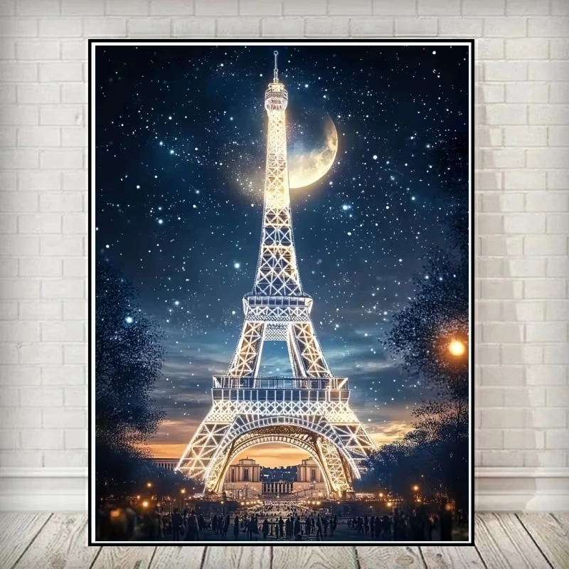 Iconic Eiffel Tower Paris Landscape Jigsaw Puzzle 500/1000/1200/2000PCS Stress Relief Puzzle Wall Art Decor Gift