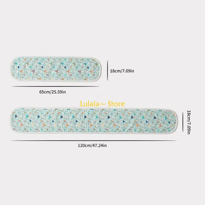 مجموعة Y4QA مكونة من 4 قطع قابلة للغسل في الغسالة، غطاء لقضبان سرير الأطفال الرضع من القطن المسامي، واقيات أمان لسرير الأطفال، #6