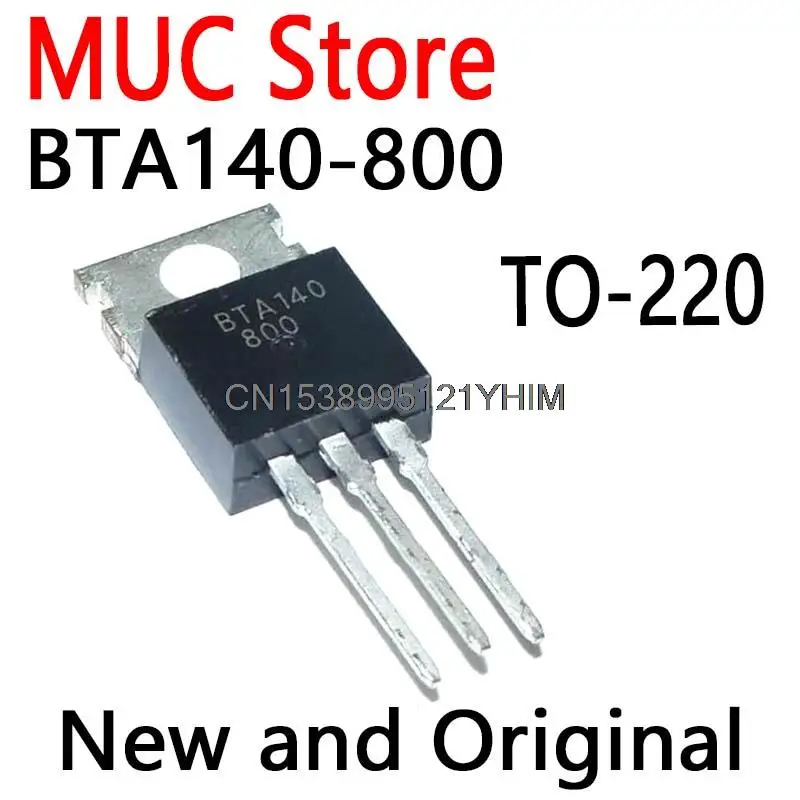 10PCS New and Original  TO-220 BTA140 25A 800V 140-800 BTA140-600 BTA140-800