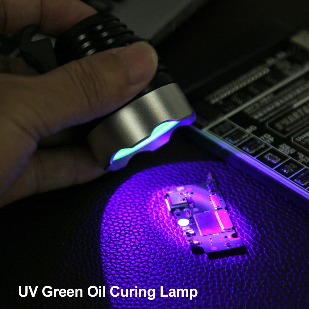 USB UV Glue Curing Lamp Classic Green Oil Heating Light Circuit Board Smart Mobile Phone Repairing Practical Tools