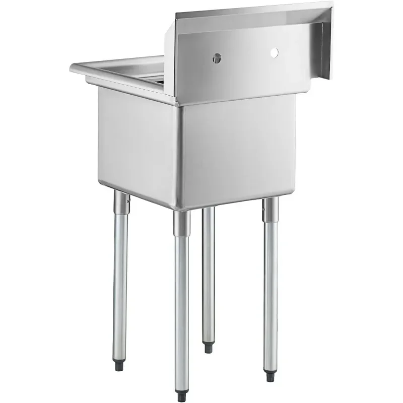 Prep & Utility Sink 304 Stainless Steel Restaurant, Kitchen, Laundry, Garage NSF