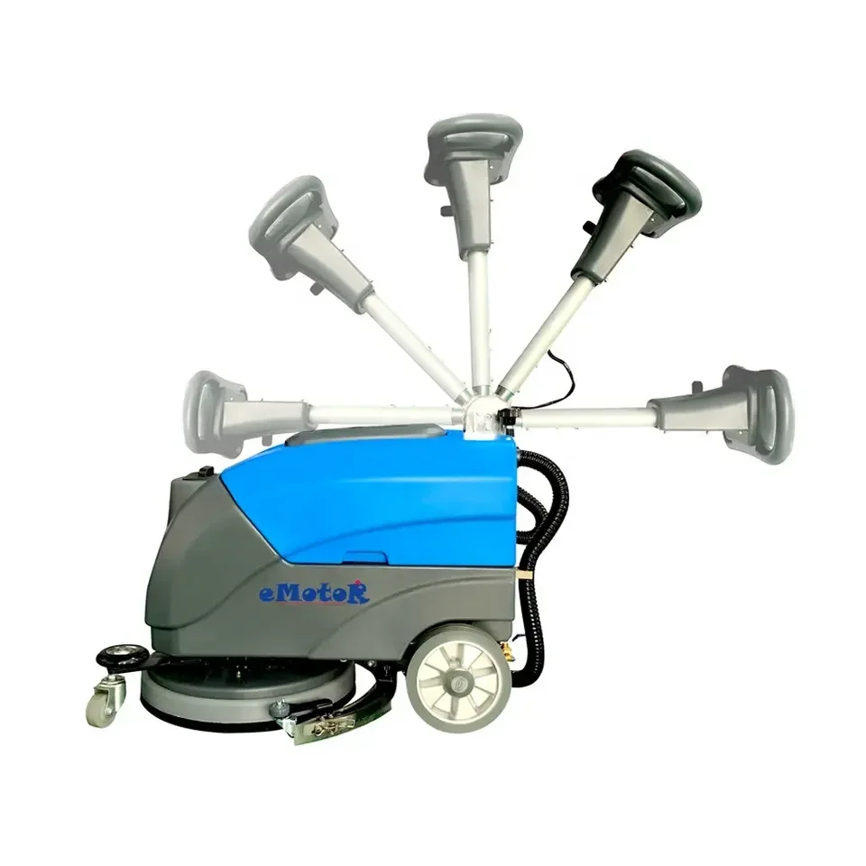 

mini portable small manual compact automatic walk behind floor scrubber drier washing machine for office warehouse store