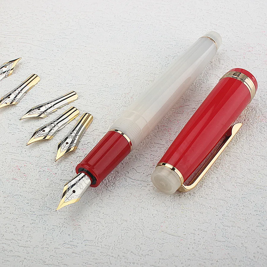 3 Stück Jinhao Original Feder für Füllfederhalter, EF /F /M, 0,38 mm Spitze Tintenstifte Zubehör 26 FEDER – Detail 5