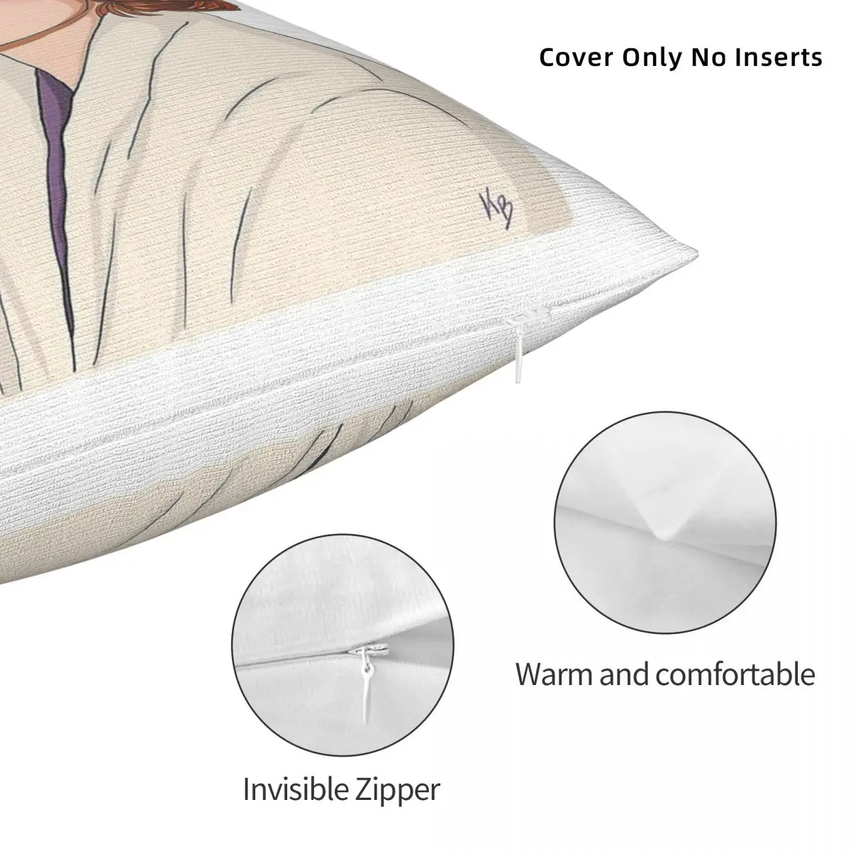 جيليان أندرسون الموز الأنف ساحة المخدة البوليستر الكتان المخملية الإبداعية البريدي وسادة رمية مزخرفة كيس السرير 45x45 #5