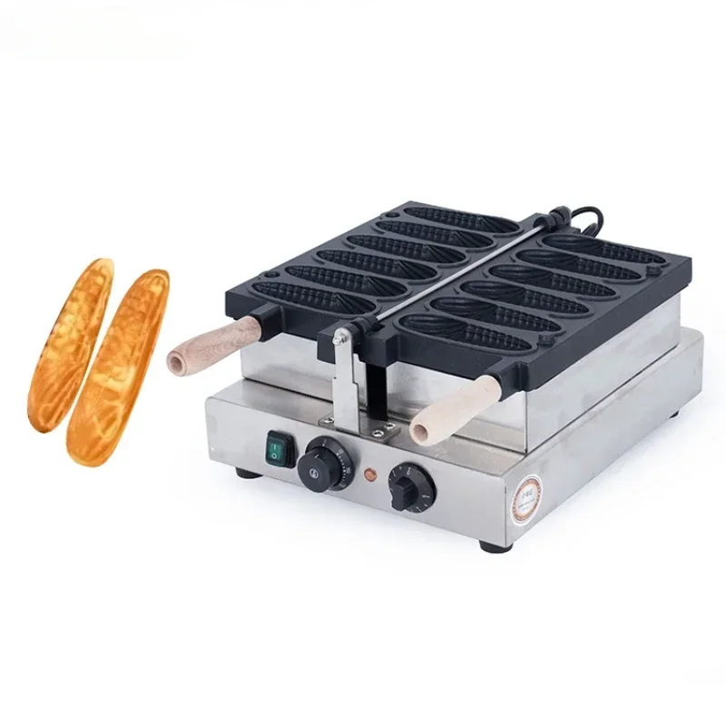 Stainless Steel Non-Sticking Corn Shaped Waffle Maker Electric 6 Pcs Corn Dog Stick Waffle Maker Machine