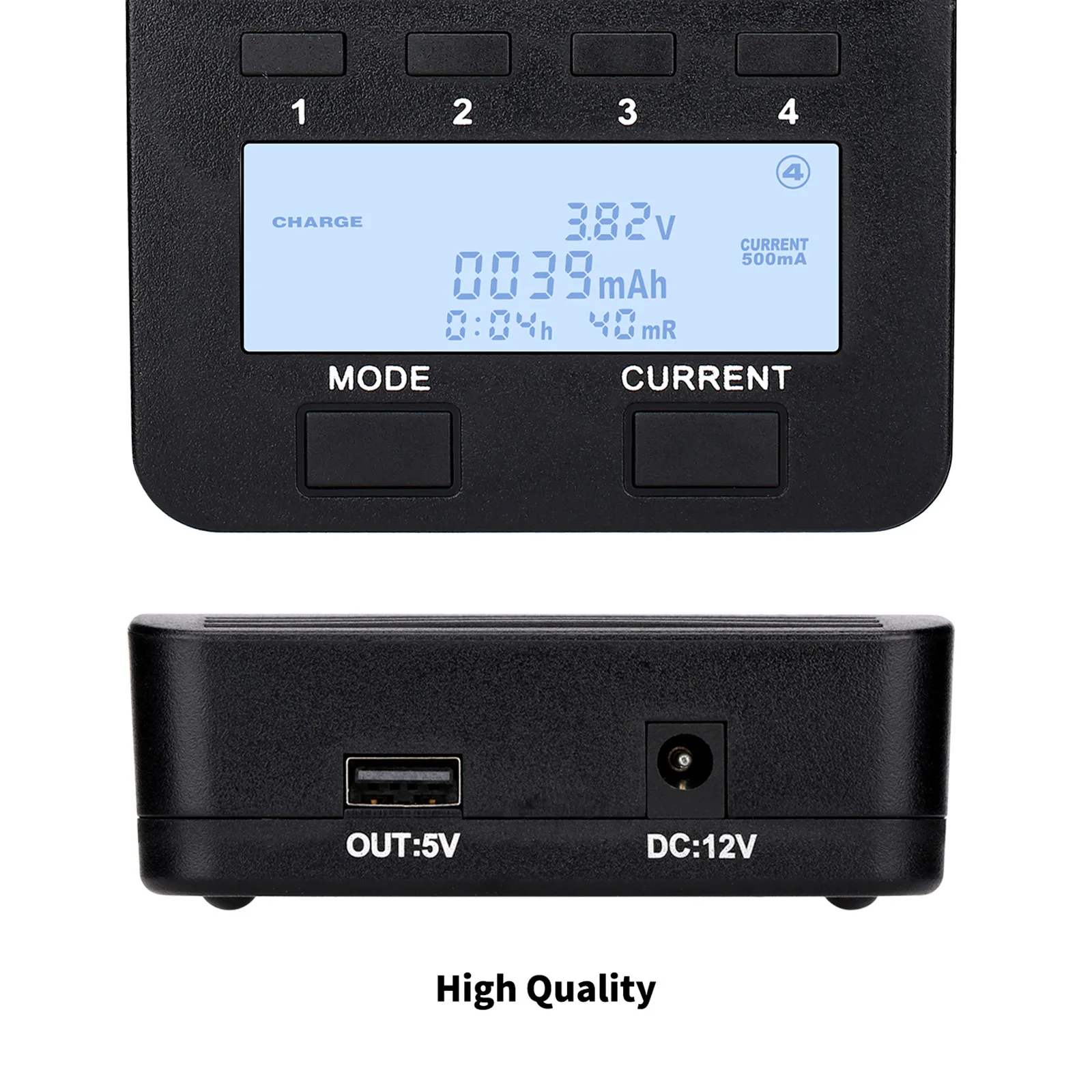 LiitoKala Lii-500 Battery  Smart  w/ 4 Battery Slots LCD Display for Ni-MH Ni-Cd Li-ion Rechargeable Batteries Holder