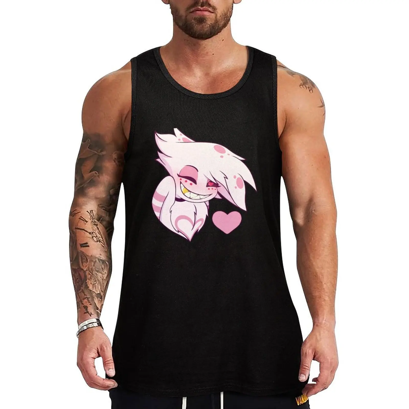 Cutie Angel Tank Top Hip Hop Tank Top Streetwear Casual Sleeveless Tee
