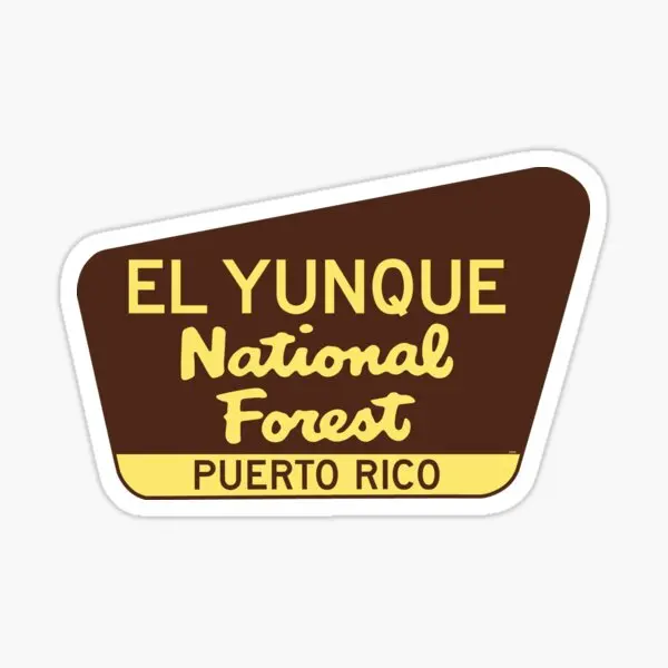 El Yunque National Forest Puerto Rico Si  5PCS Car Stickers for Bumper Fridge Anime Decor  Art Room Car Home Background  Print
