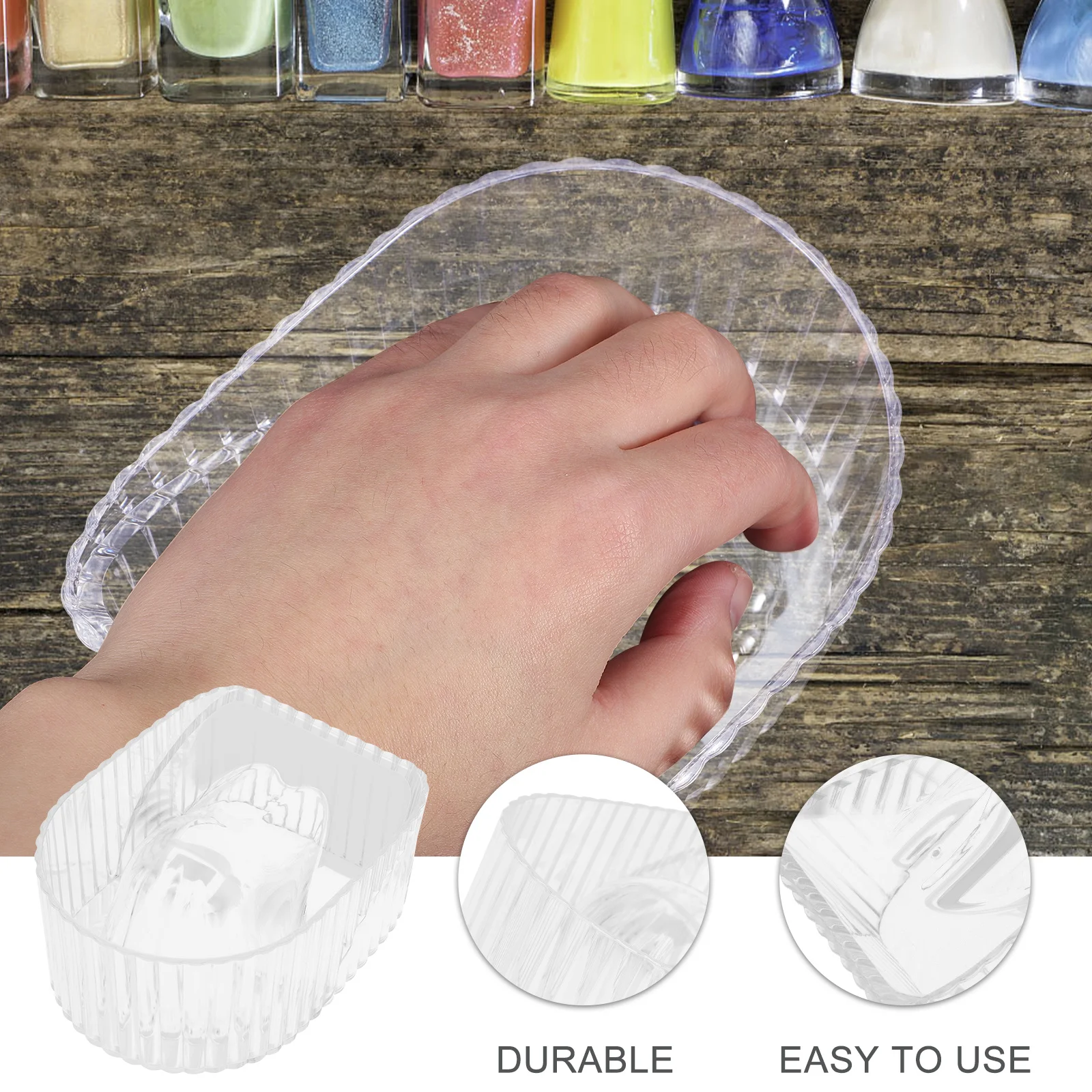 Professional Acrylic Manicure Soaking Bowl Nail Soak Off Gel Polish Remover Bowl for Home and Salon Nail Removal Supplies
