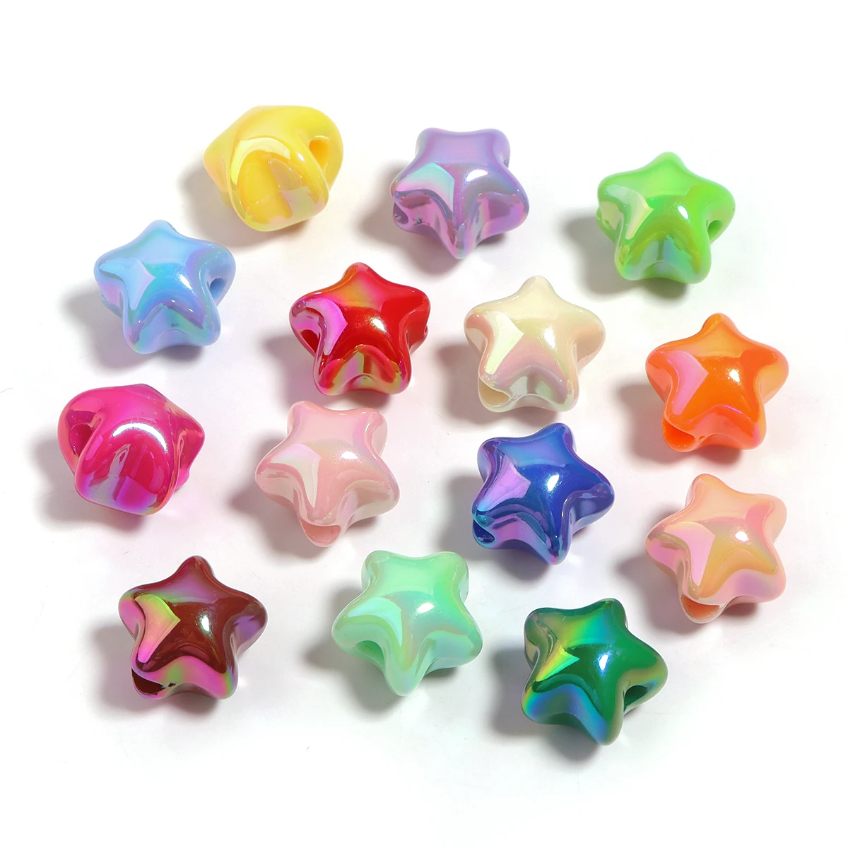 10pcs 14x15mm Acrylic Colorful - Phone Accessories Beads ulasan dan harga