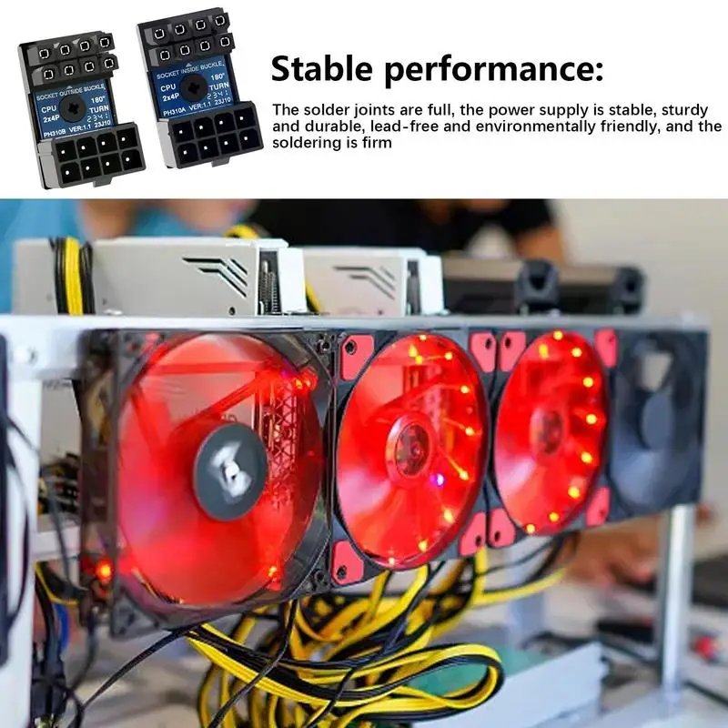 Grafikkarten adapter Lenk anschluss 8-polige Buchse auf 8-poligen Stecker Adapter Grafik Grafikkarten anschluss Verlängerung adapter