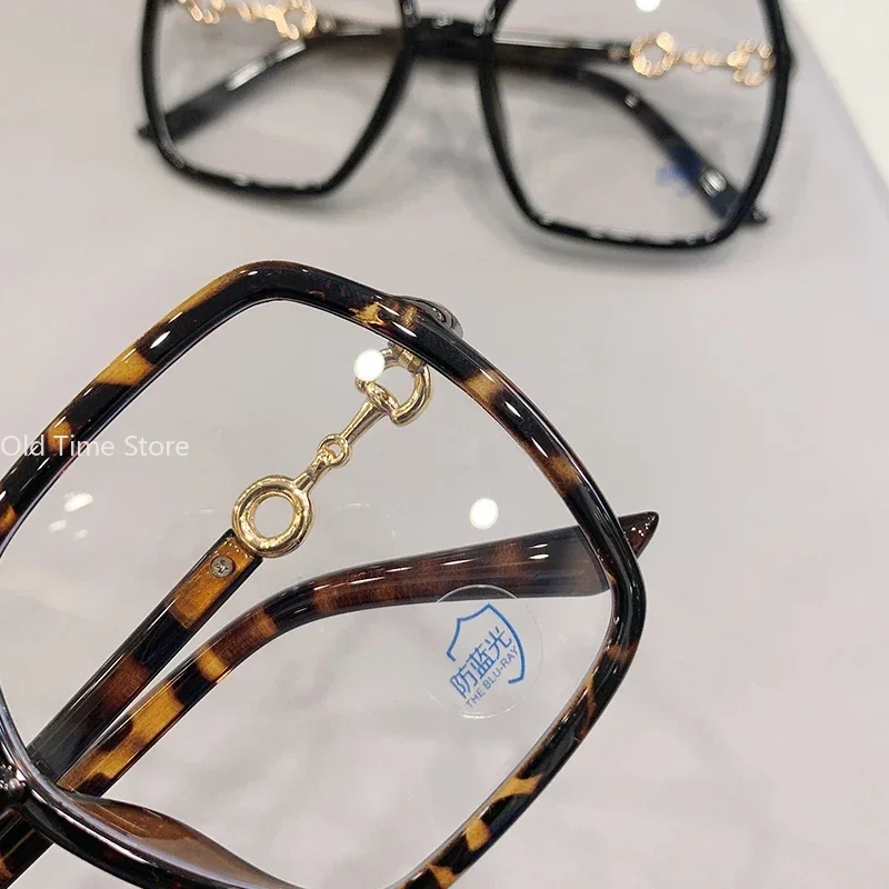 Myopia Glasses for Women and Men New Oversized Square Eyeglasses 0 To-4.0 Lentes Opticos Para Mujer Anti Blue Light Glasses
