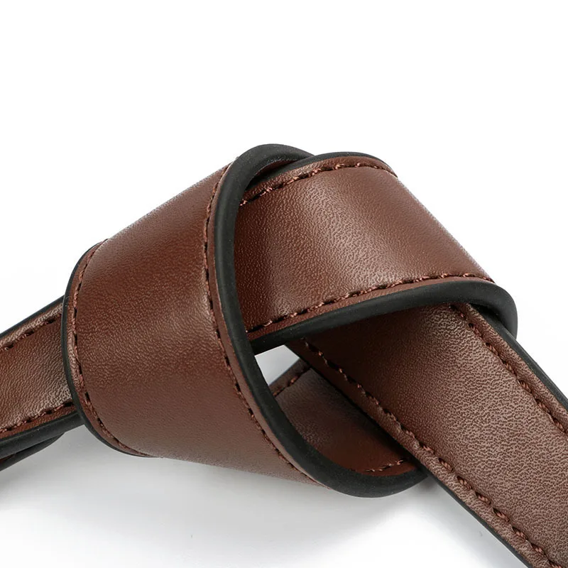 Hot Sale!PU Leather Bag Strap Handbags Handles For Handbag Short Bag Strap Purse Strap Golden Buckle Replacement Bag Belt Strap