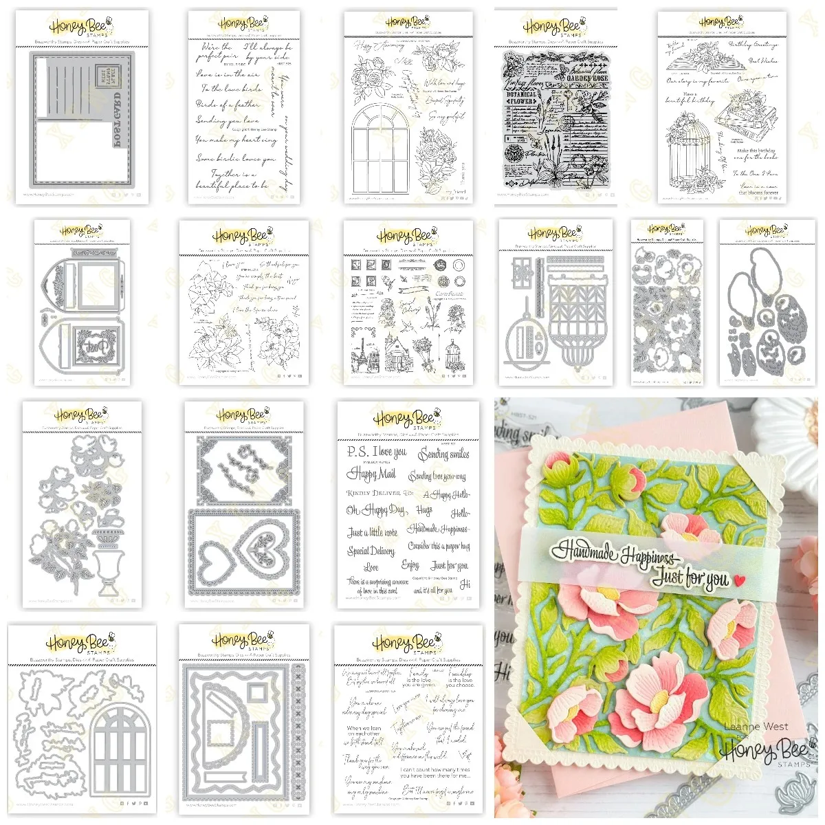 

New Arrival Mini Postcard Vintage Roses Metal Cutting Dies Clear Stamps Stencil Decorative Embossing DIY Paper Cards Making