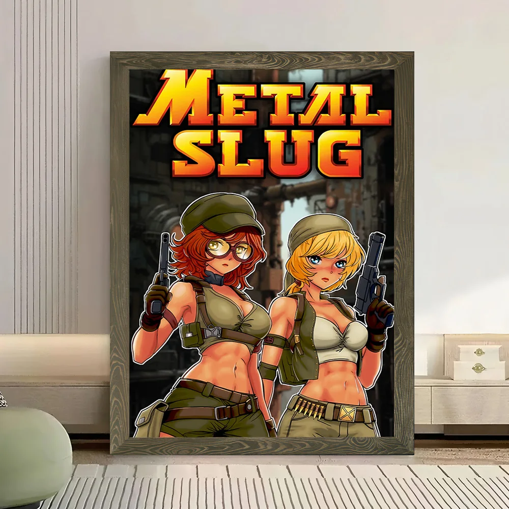 Metal Slug Anime Girls Canvas Poster Customizable Pictures Wall Art Canvas Painting for Room Decorating Interior Decoration Arts - view 3