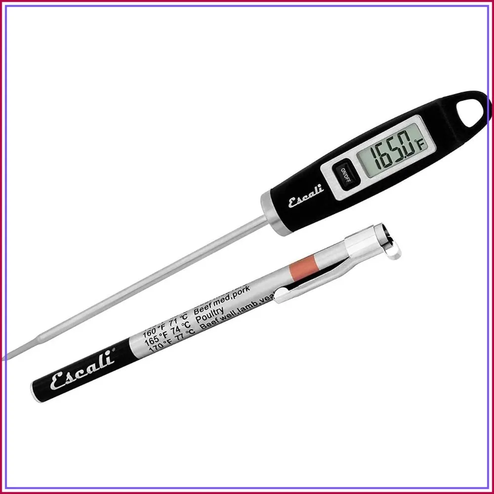 Gourmet Digital Meat Thermometer with Extra Long Probe, NSF Certified, Fast & Accurate, Black