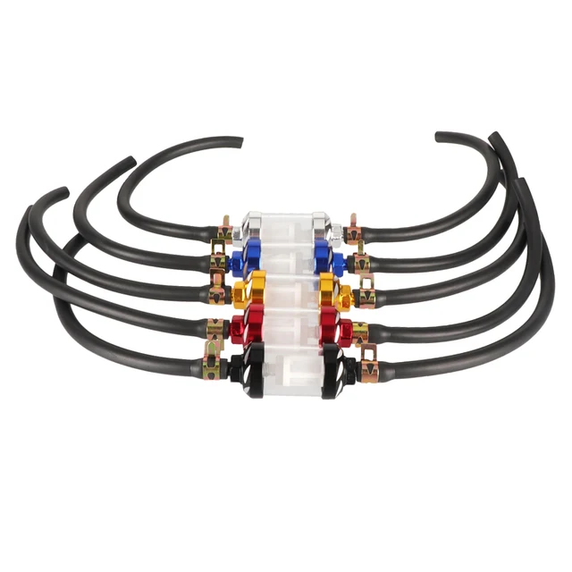 Universal 8mm Motorcycle Inner Fuel Filter Gasoline Filters + Petrol Fuel Line Hose + Clips Moto Scooter Dirt Bike ATV 2 Universal 8mm Motorcycle Inner Fuel Filter Gasoline Filters + Petrol Fuel Line Hose + Clips Moto Scooter Dirt Bike ATV 2
