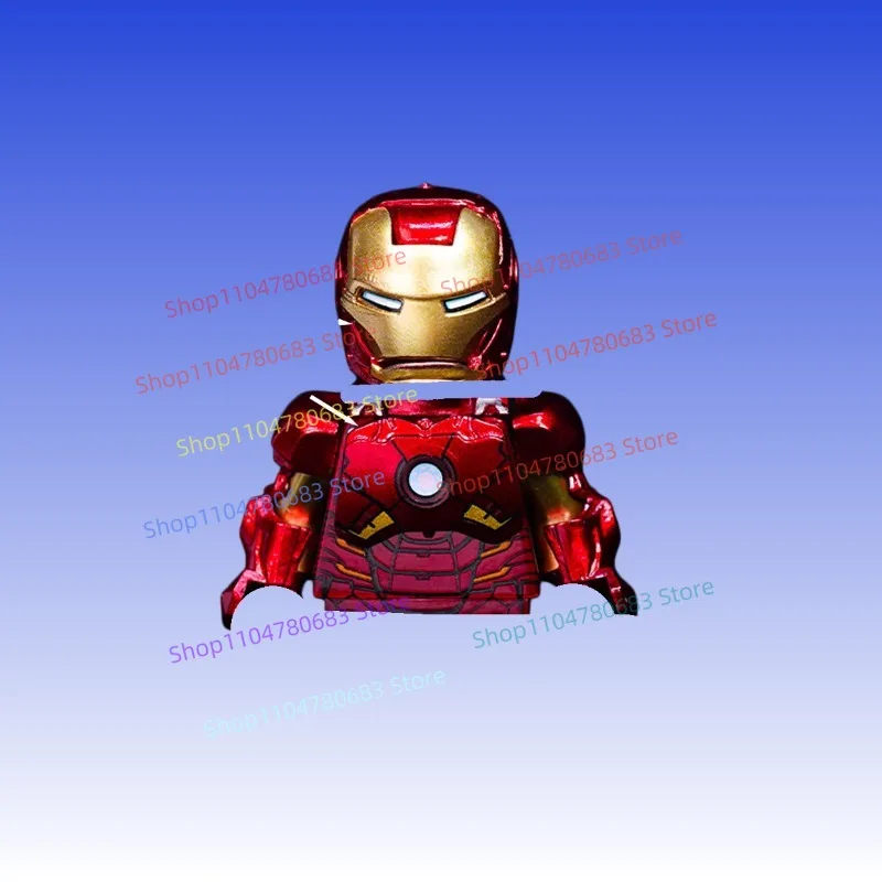 Marvel Superhero Iron Man MK7 Mini Figure Building Block Assembly Model Display Anime TV Character Toy Holiday Gift Collectible