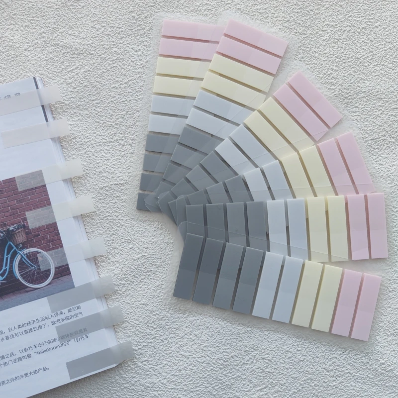 1200Pc Index Tabs Self Adhesive Page Markers Transparent Waterproof Sticky Notes Classify Files Flags Kawaii Planner Stickers