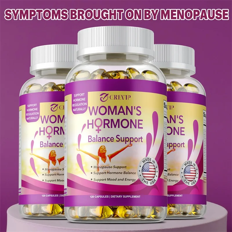 Female Hormone Balance Supplement - Relieves Fatigue, Bloating, Hot Flashes, Mood Swings - Supports PMS, PMDD, PCOS