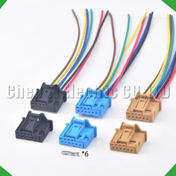 6 Pin Auto Sunroof Reading Light Rearview Mirror Switch Connector Plug 6Q0972706 1-969490-4 1-969489-4 6Q0972706A 1-969490-2
