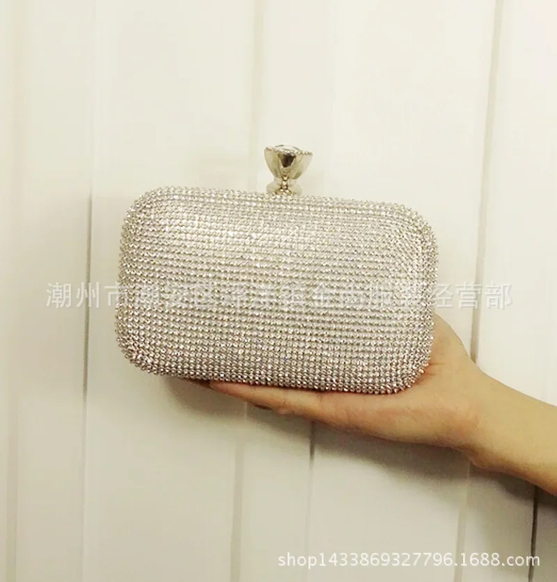 Dinner Bag, Diamond-Encrusted High-End Banquet Bag, Women'S Clutch Bag, Shoulder Portable Chain Bag Bolsos Elegantes Para Dama