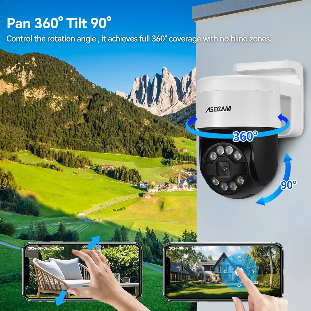 8MP 4K PTZ 보안 카메라 시스템 키트 얼굴 인식 - Home Security Video Recording Systems 리뷰 및 가격
