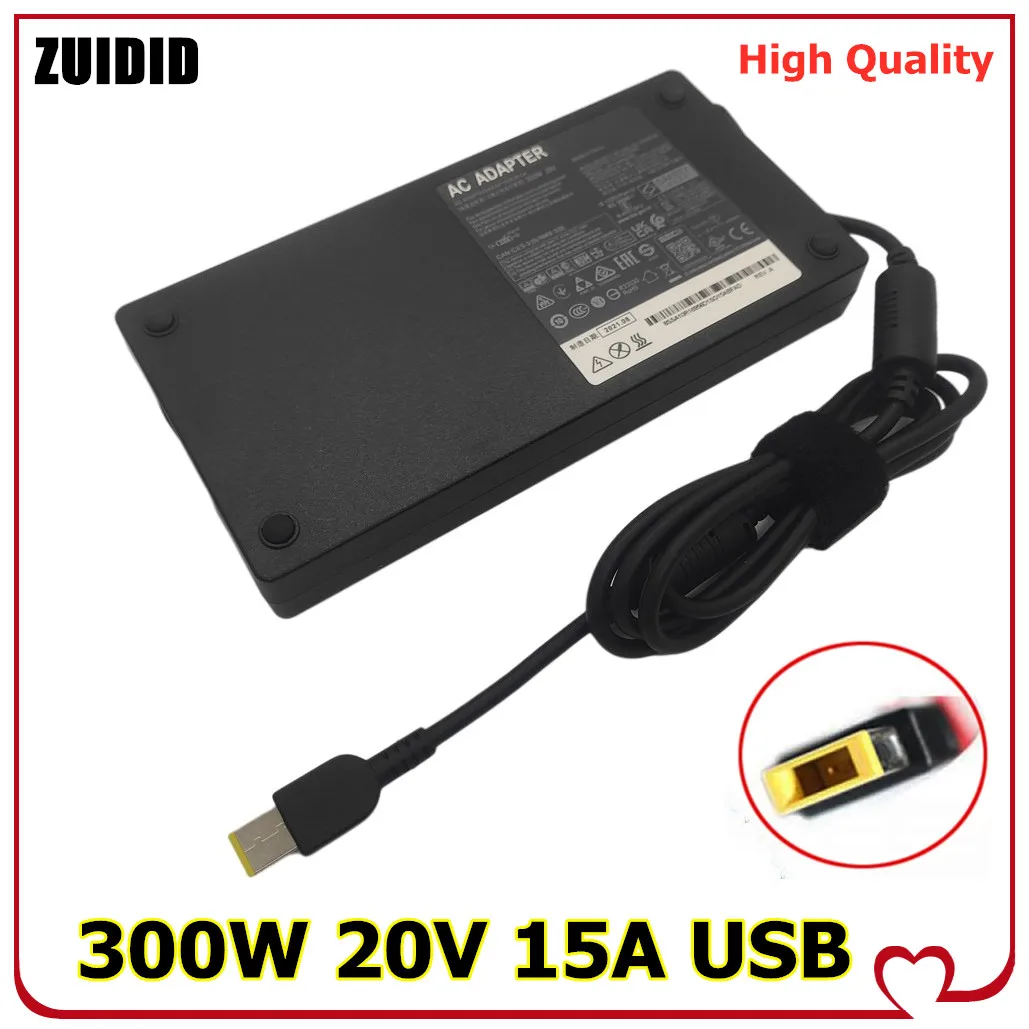 ADL300SDC3A 20V 15A 300W USB AC Adapter Laptop Charger For Lenovo Legion R9000P R9000K Y9000K 5A10W86289 Notebook Power Supply