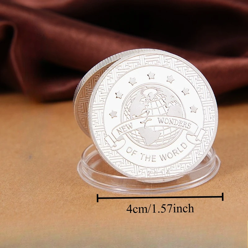 سبعة عجائب من العملة التذكارية العالمية سبعة الحضارات، التراث الثقافي، مجموعة العملات التذكارية هدايا السياحة #2