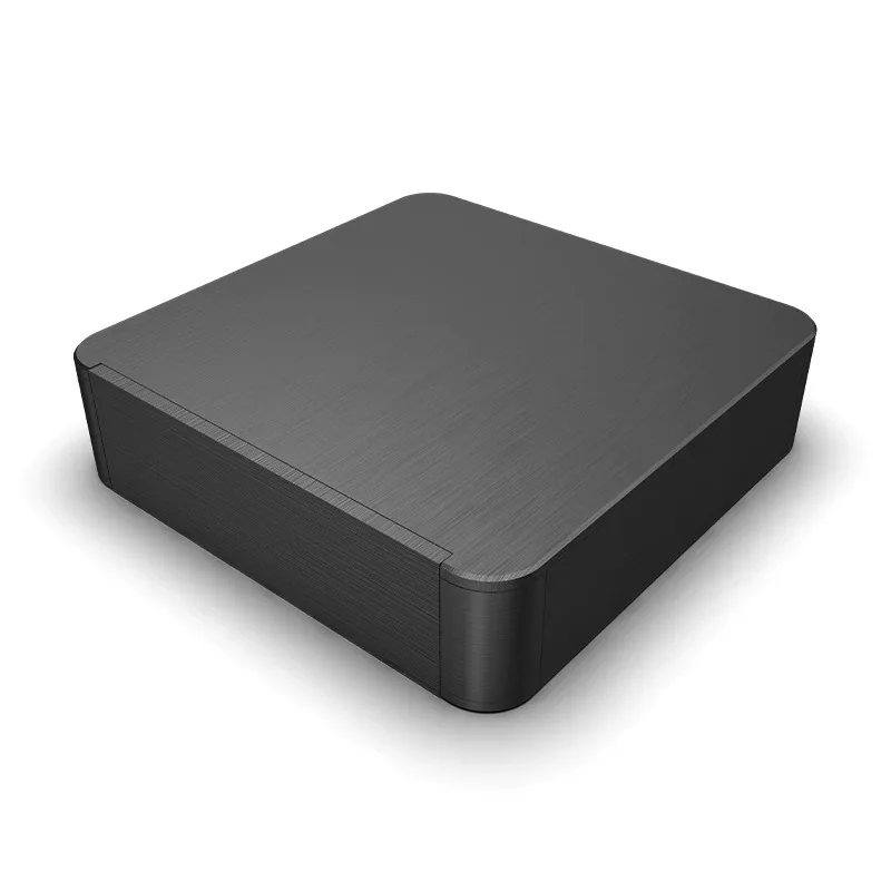 BZ2205R Silver Rounded Corner Full Aluminum Chassis Enclosure for Amp Preamp DAC DIY Audio