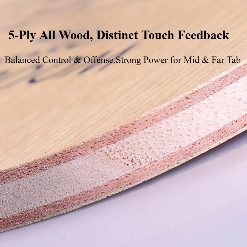 YINHE 985 Japanese Penhold Table Tennis Blade 5-Ply All Solid Wood Professional YINHE 985 Ping Pong Bat Paddle for Fast Attack view 3
