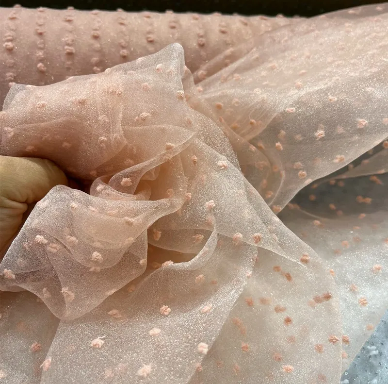 

10-цветная сетчатая ткань в горошек, пышная юбка, юбка принцессы, вечернее платье, свадебное платье, прозрачная сетчатая ткань «сделай сам»