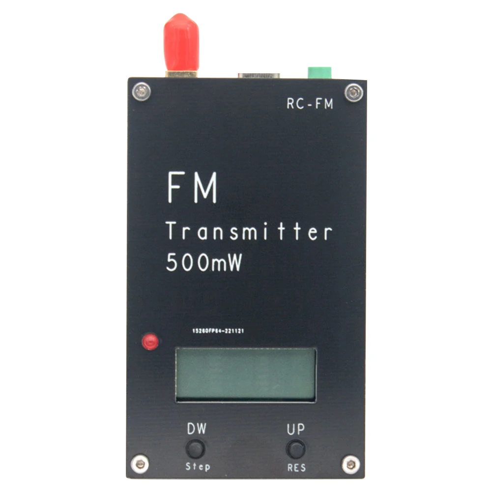 2000M 0.5W 500mW nadajnik FM wyświetlacz LCD cyfrowe stereo 76-108MHz regulowana częstotliwość nadajnik FM dla radia DSP FM