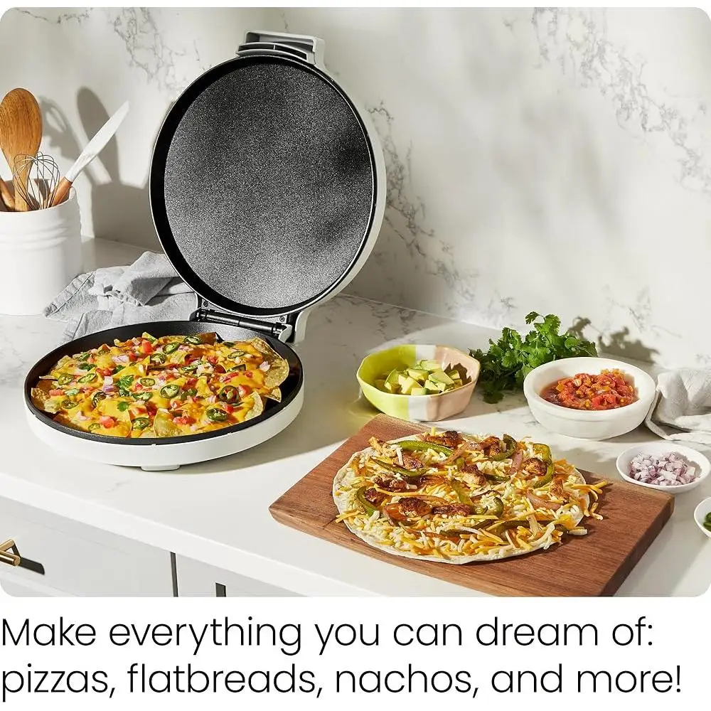 كونترتوب صانع البيتزا الكهربائية 1440 واط أطباق الطبخ غير لاصقة متعددة الوظائف عجة صينية ساندويتش التورتيلا الصحافة LED