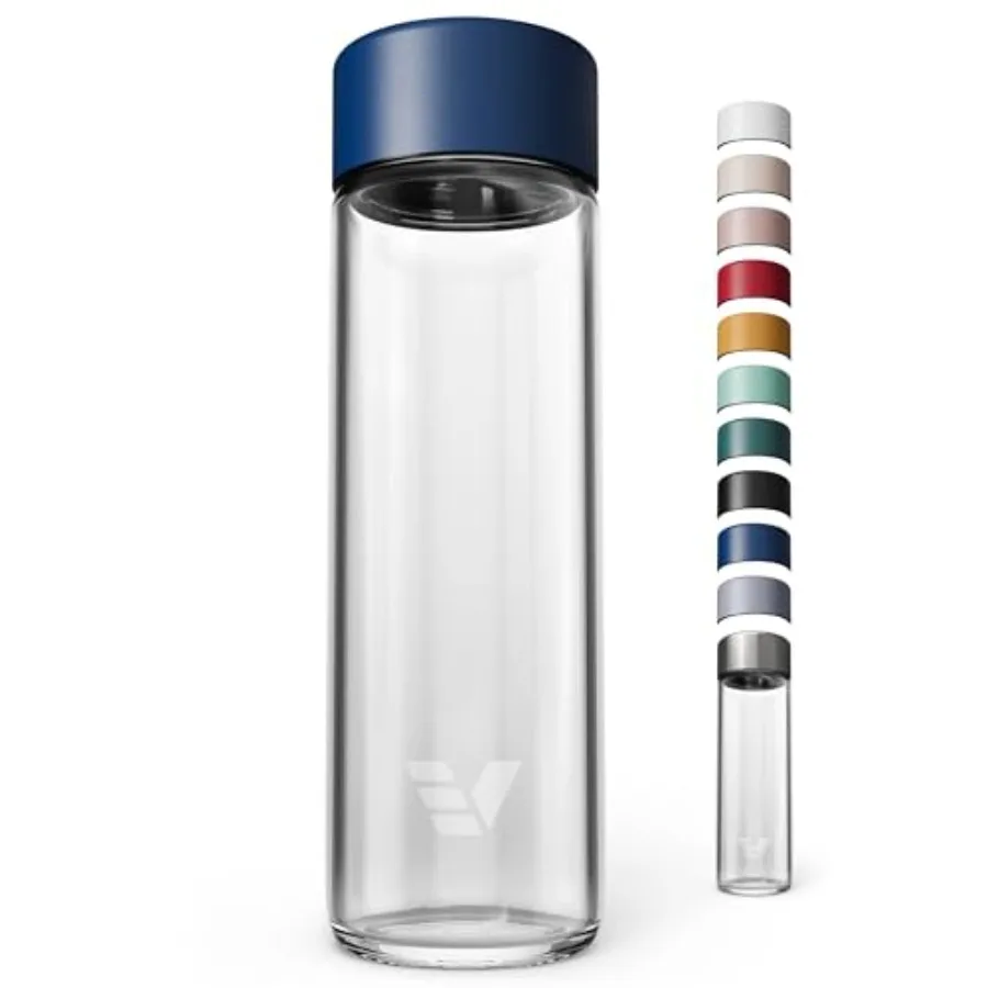 

Стеклянная бутылка для воды 20 унций - неизолированное боросиликатное стекло, можно мыть в посудомоечной машине, без пластиковых элементов, для чистого питьевого удовольствия.