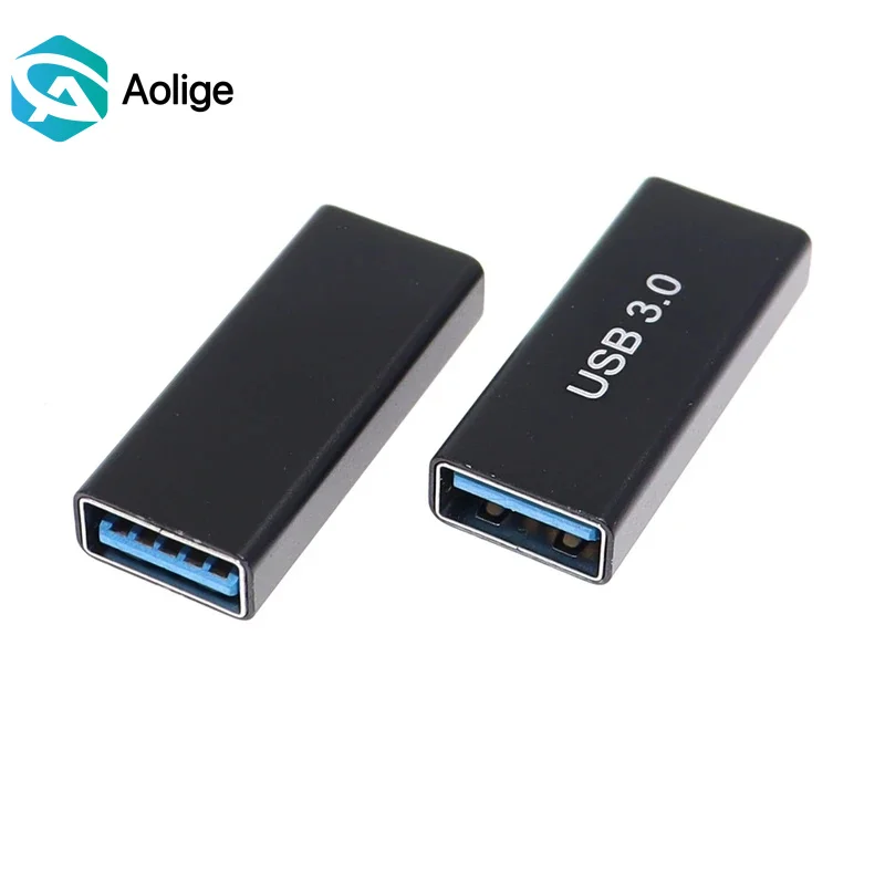 Laptop-Ready USB 3.0 Type A Female to Female Adapter - AF to AF Coupler, F/F Gender Changer & Extension Converter