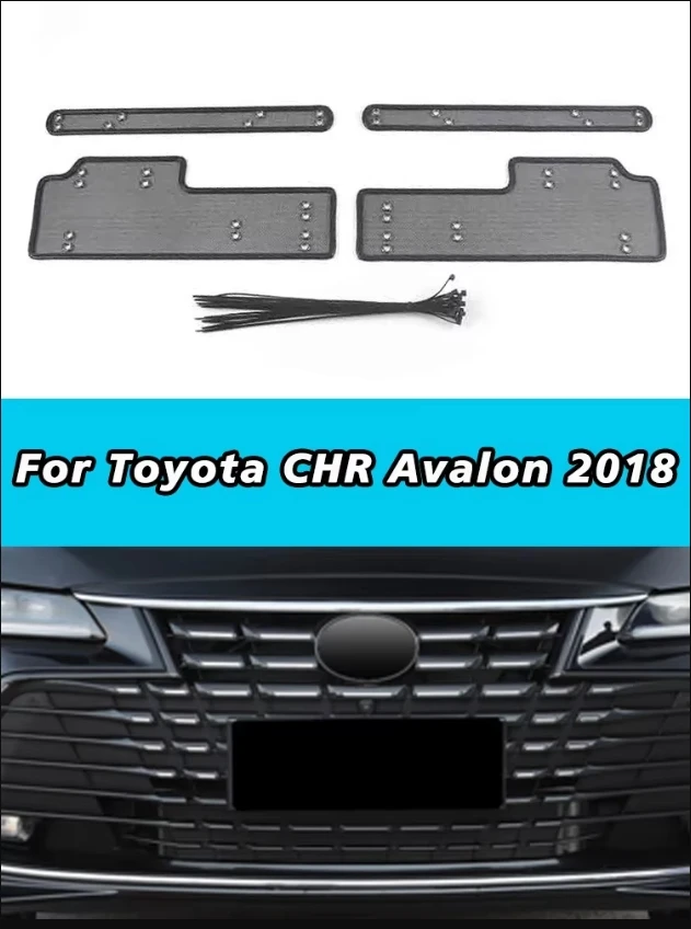 

Автомобильная сетка от насекомых для Toyota CHR Avalon 2018, крышка бака для воды, гоночная сетка, защитная сетка, конденсатор, внутренний аксессуар